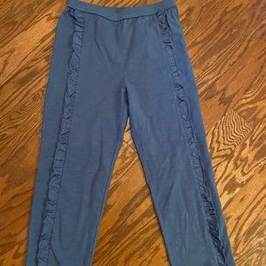 Matilda Jane Straight Pant Ruffle Seam Sz 8